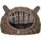 Show in main carousel: Huntley Pet Wicker Cat Shaped Small Dog & Cat Bed, Grey, Medium slide 1 of 7