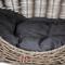 Show in main carousel: Huntley Pet Wicker Cat Shaped Small Dog & Cat Bed, Grey, Medium slide 6 of 7