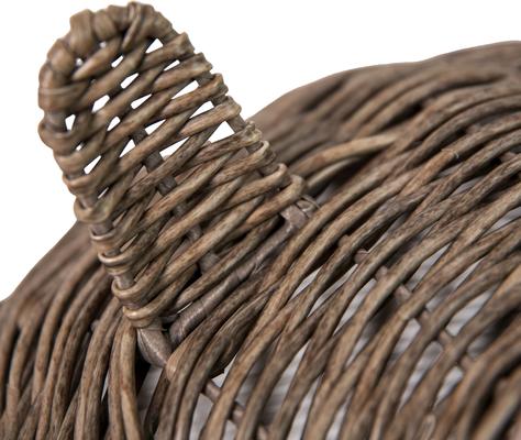 Show full view: Huntley Pet Wicker Cat Shaped Small Dog & Cat Bed, Grey, Medium slide 5 of 7