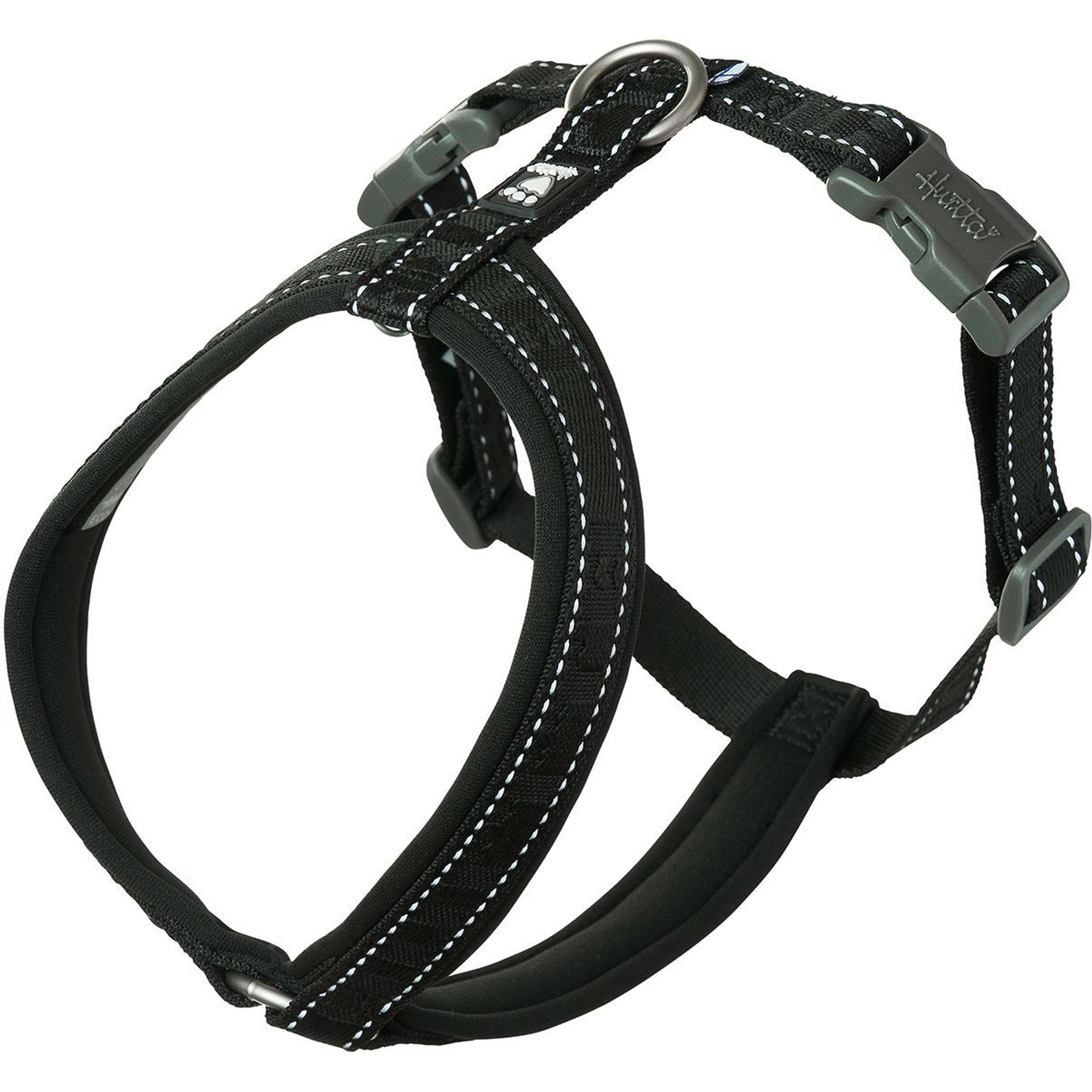 Hurtta Casual Dog Y-harness ECO, Raven, 32-35-in