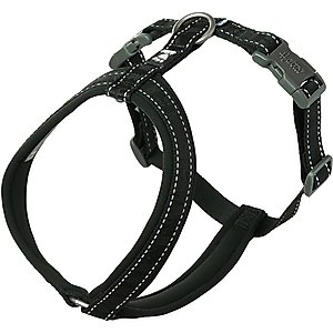 Hurtta Casual Dog Y-harness ECO, Raven, 32-35-in