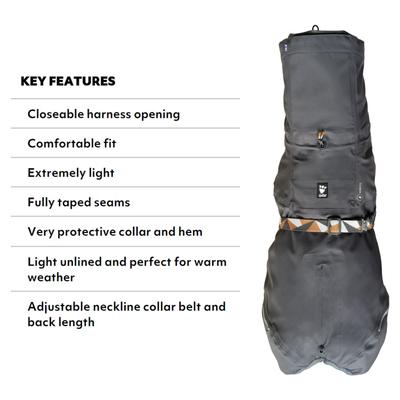 Show full view: Hurtta Mudventure ECO Dog Raincoat, Blackberry, 10-in slide 6 of 8