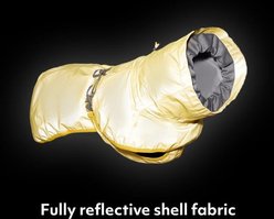 Hurtta Mudventure Reflective Dog Coat, Turmeric, 22-in slide 2 of 8