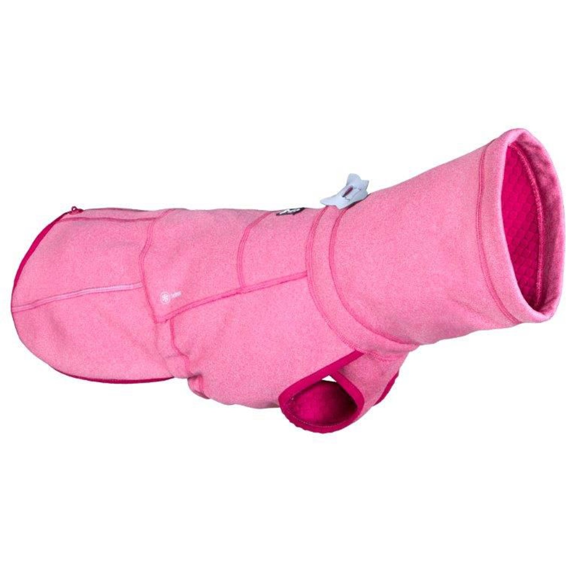 Hurtta Razzle-Dazzle Midlayer Reversible Dog Coat, 10-in, Beetroot