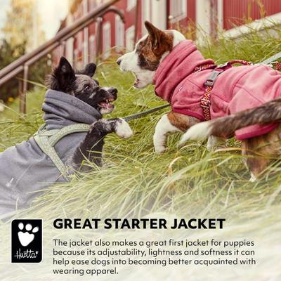 Show full view: Hurtta Razzle-Dazzle Midlayer Reversible Dog Coat, 10-in, Beetroot slide 4 of 6