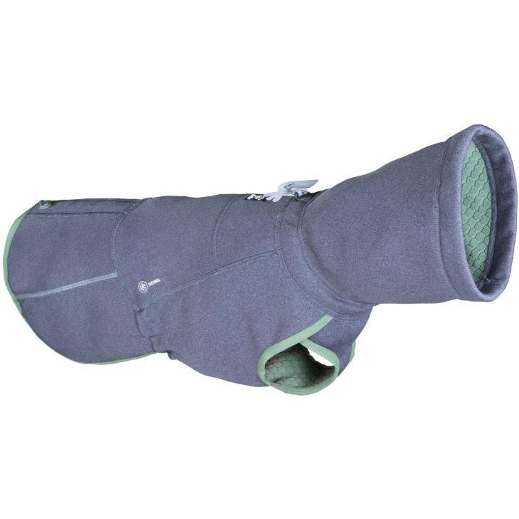Hurtta Razzle-Dazzle Midlayer Reversible Dog Coat, 10-in, Blackberry