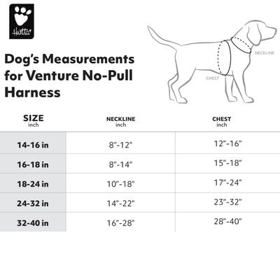 Show full view: Hurtta Venture No-Pull Dog Harness, Shadow, 32-40-in slide 2 of 6