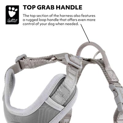 Show full view: Hurtta Venture No-Pull Dog Harness, Shadow, 32-40-in slide 4 of 6
