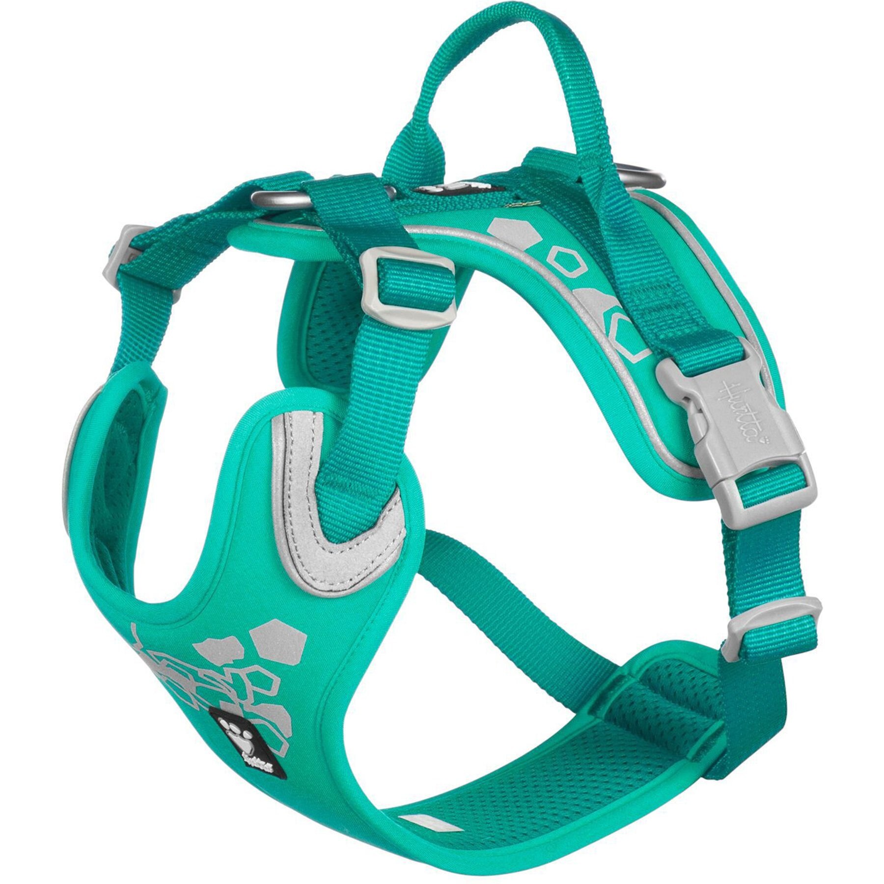 Hurtta Weekend Warrior Dog & Cat Harness, Peacock, 39 to 47-in chest