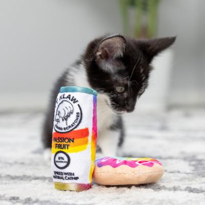Show full view: Huxley & Kent Cat 2 Pack Pride Donut & Kitty Klaw Passion Fruit Cat Toy, Multicolor slide 5 of 8