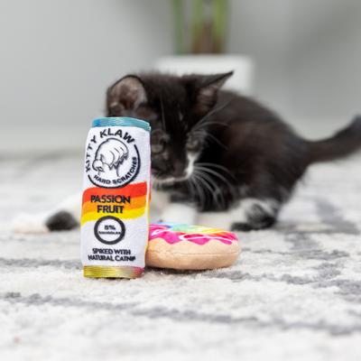Show full view: Huxley & Kent Cat 2 Pack Pride Donut & Kitty Klaw Passion Fruit Cat Toy, Multicolor slide 4 of 8