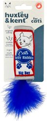 Huxley & Kent Cat Cats Blue Ribbon Cat Toy, White/Red/Blue