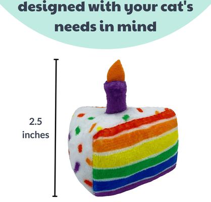 Show full view: Huxley & Kent Cat Funfetti Cake Cat Toy, White slide 4 of 6