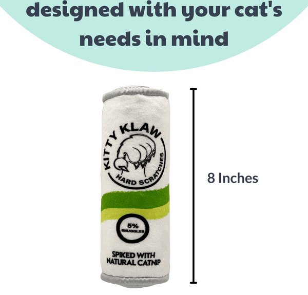 Huxley & Kent Cat Kicker Kitty Klaw Licks & Lime Cat Toy, White/Green