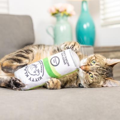 Show full view: Huxley & Kent Cat Kicker Kitty Klaw Licks & Lime Cat Toy, White/Green slide 5 of 5