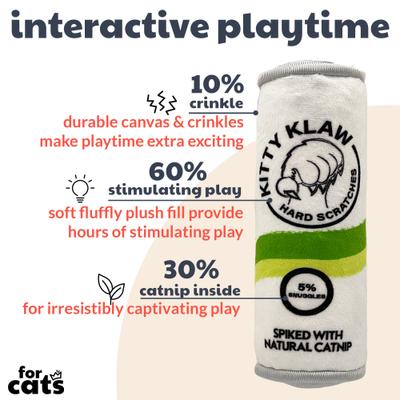 Show full view: Huxley & Kent Cat Kicker Kitty Klaw Licks & Lime Cat Toy, White/Green slide 2 of 5