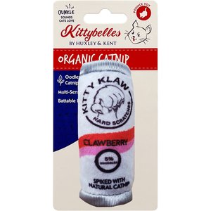 Huxley & Kent Cat Kitty Klaw Clawberry Cat Toy, White/Pink