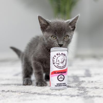 Show full view: Huxley & Kent Cat Kitty Klaw Clawberry Cat Toy, White/Pink slide 4 of 7