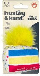 Huxley & Kent Cat Meh' A Wish Cake Cat Toy, Blue/Yellow/Pink