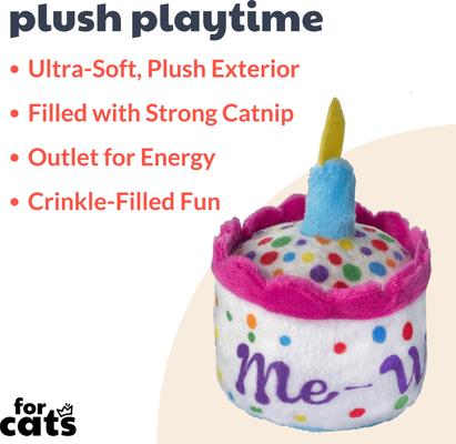 Show full view: Huxley & Kent Cat Mewow Cake Cat Toy, Multicolor slide 3 of 11