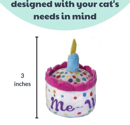 Show full view: Huxley & Kent Cat Mewow Cake Cat Toy, Multicolor slide 4 of 11