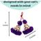 Show in main carousel: Huxley & Kent Cat Party Hats Cat Toy, Purple/White slide 3 of 10