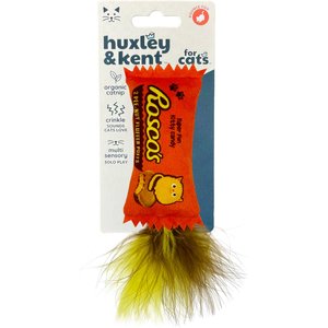 Huxley & Kent Cat Roscos Fluffer Puffs Cat Toy, Orange