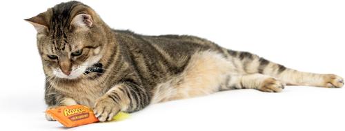 Show full view: Huxley & Kent Cat Roscos Fluffer Puffs Cat Toy, Orange slide 4 of 6