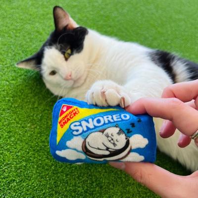 Show full view: Huxley & Kent Cat Snoreo Cookies Cat Toy, Blue slide 4 of 7
