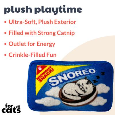 Show full view: Huxley & Kent Cat Snoreo Cookies Cat Toy, Blue slide 2 of 7