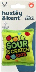 Huxley & Kent Cat Sour Scratch Kats Cat Toy, Yellow/Green/Red slide 1 of 9