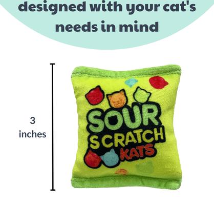 Show full view: Huxley & Kent Cat Sour Scratch Kats Cat Toy, Yellow/Green/Red slide 3 of 10