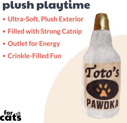 Show full view: Huxley & Kent Cat Toto's Pawdka Cat Toy, Gray slide 2 of 7