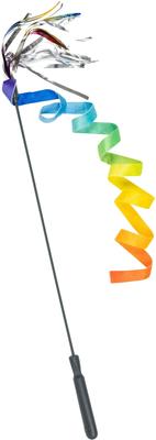 Show full view: Huxley & Kent Cat Wand Dance & Lure Rainbow Cat Toy, Rainbow slide 7 of 8