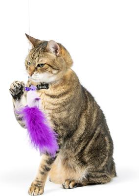 Show full view: Huxley & Kent Cat Wand Refill 2 Pack Birdy Feather Teasers Cat Toy, Purple slide 4 of 6
