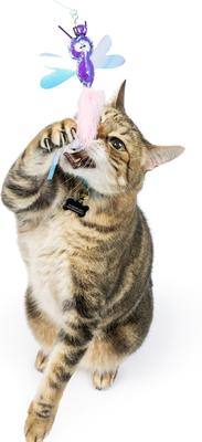 Show full view: Huxley & Kent Cat Wand Refill 2 Pack Dragonfly Streamers Cat Toy, Purple slide 3 of 5