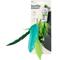 Show in main carousel: Huxley & Kent Cat Wand Refill 2 Pack Kitty Klaw Lime Feather Teasers Cat Toy, Green/Teal slide 1 of 6