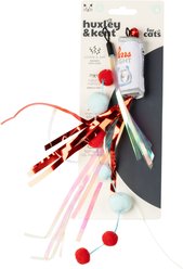 Huxley & Kent Cat Wand Refill 2 Pack Purrs Light Streamers Cat Toy, Gray/Red
