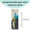 Show in main carousel: Huxley & Kent Cat Wand Wire Dragonfly & Mouse Cat Toy, Blue/Gray/Yellow slide 3 of 11