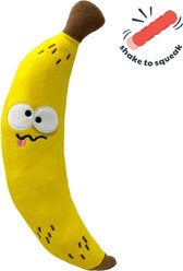 Huxley & Kent Dog Fetchies Bruiser Banana Dog Toy, Yellow, Small