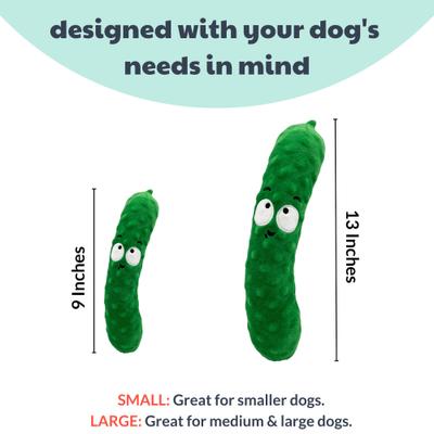Show full view: Huxley & Kent Dog Fetchies Dell Pickle Dog Toy, Green, Small slide 3 of 10