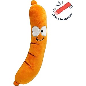 Huxley & Kent Dog Fetchies Sammy Sausage Dog Toy, Brown, Large