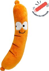 Huxley & Kent Dog Fetchies Sammy Sausage Dog Toy, Brown, Small