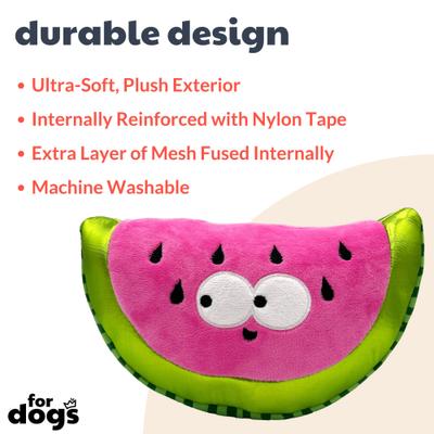 Show full view: Huxley & Kent Dog Fetchies Walter Melon Dog Toy, Pink/Green, Small slide 2 of 9