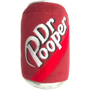 Huxley & Kent Dog Power Plush Dr Pooper Dog Toy, Red, Large