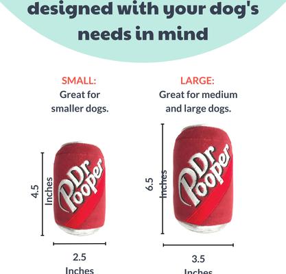 Show full view: Huxley & Kent Dog Power Plush Dr Pooper Dog Toy, Red, Small slide 4 of 9