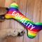 Show in main carousel: Huxley & Kent Dog Power Plush Equality Bone Dog Toy, Multicolor, Small slide 6 of 8