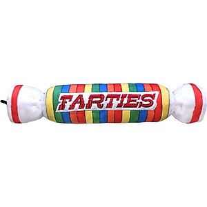 Huxley & Kent Dog Power Plush Farties Dog Toy, Multicolor, Large