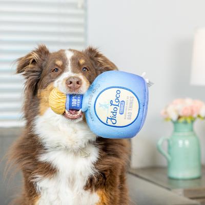 Show full view: Huxley & Kent Dog Power Plush Fido Loco Tequila Dog Toy, Blue, Large slide 9 of 10