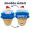 Show in main carousel: Huxley & Kent Dog Power Plush Fro-Yo Pawtriot Cone Dog Toy, Red/White/Blue/Tan, Large slide 1 of 9